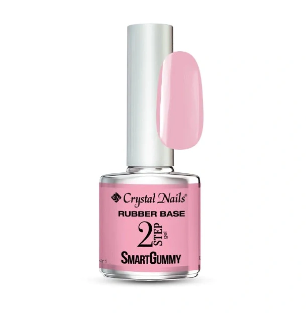 Crystal Nails Smartgummy Base & Builder Gel - NR1 Baby Pink 8ml képe 1